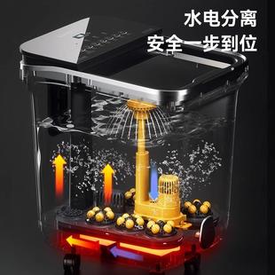 折扣价 志高泡脚桶冬天电动按摩加热恒温过小腿杀菌足浴盆家用