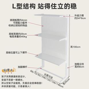 衣帽间收纳女生卧室家用金属简易 折扣价 洞洞板衣柜落地开放式