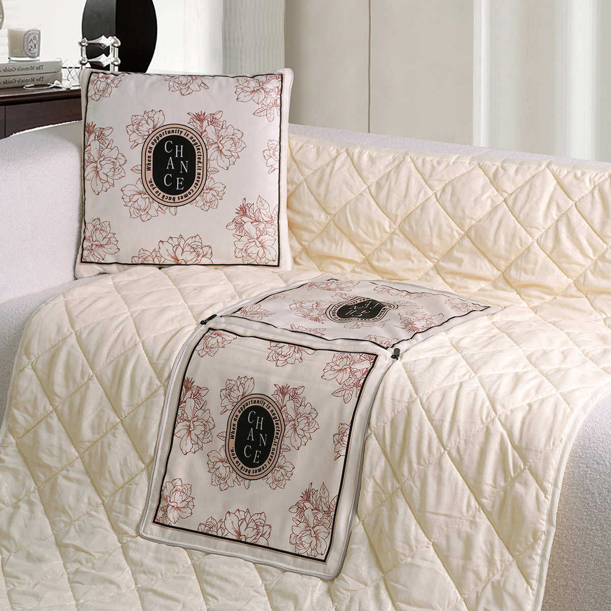 抱枕被子两用四季午睡枕头被空调靠枕折叠毯子二合一轻奢简约现代,居家布艺,抱枕被,淘宝优惠券,粉丝福利购,淘宝优惠卷