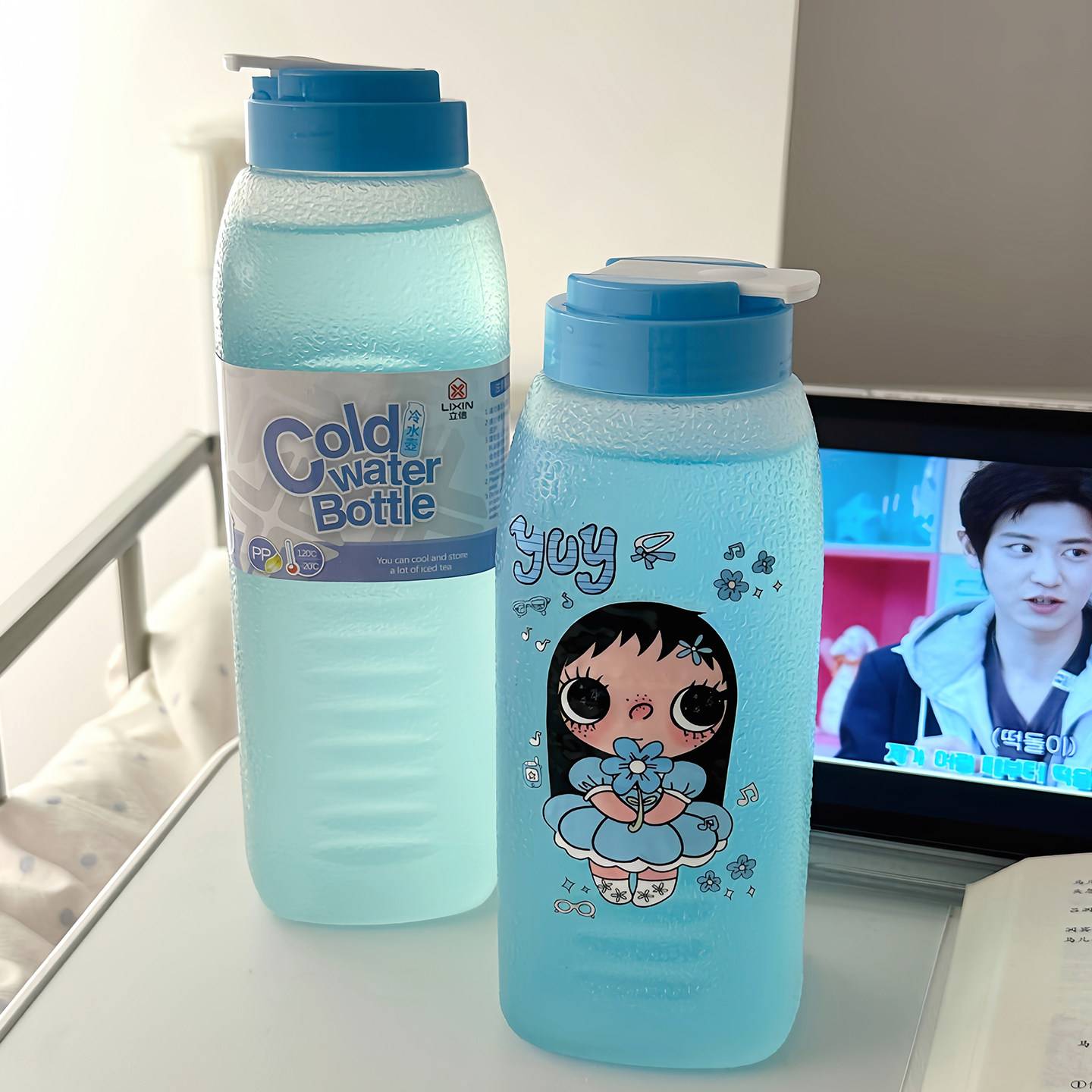 骗水神器!大容量水杯便携式耐高温食品级宿舍学生备考泡茶冷泡杯
