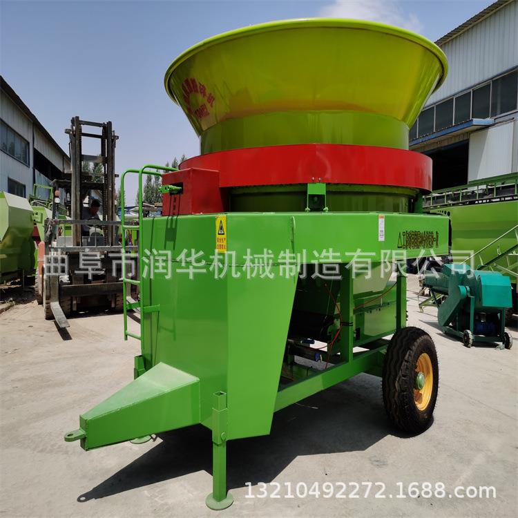 自动进料草捆圆盘秸秆粉碎机牛羊场粉草机玉米秸预铡揉丝机