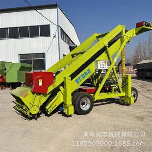 五米扒草料升高取料机横移式 窖池扒草机青储青贮饲料扒取机皮带