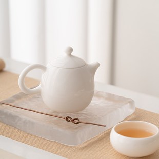 陶瓷功夫茶具家用泡德钟茶壶德化羊脂玉白瓷茶壶大小容量手工单壶