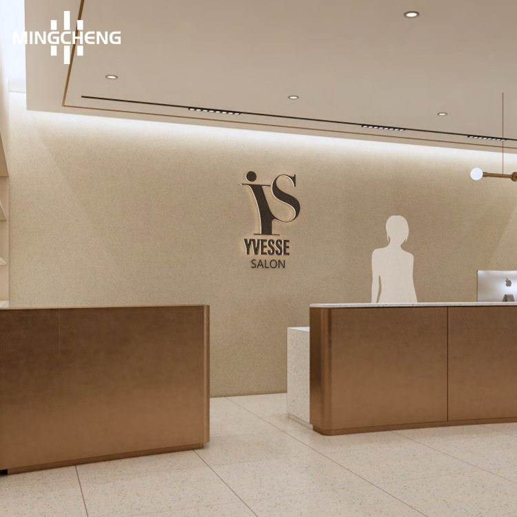 简约理发前台接待桌中型木质美容院商用收银柜台美发沙龙店分流台