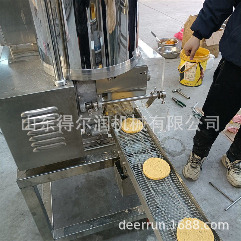 全自动汉堡肉饼生产线 双排肉饼成型机 多种形状可做 一机多用