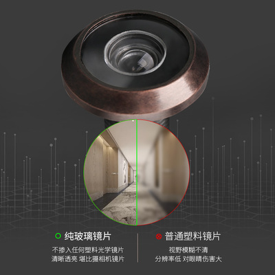 极速猫眼门镜门h铃二合一防盗门堵孔防盗器家用老式可视监控摄像