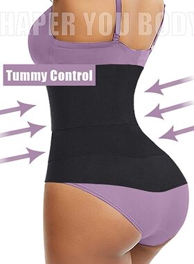 极速Waist Trahiner for Women Tummy Wrap Waist Trimmer Belt L