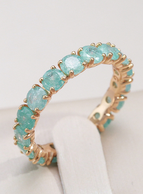 极速Kinel New Emerald Round Cut Zircon RinMg for Women Luxur