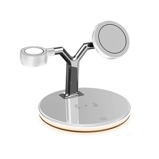 极速1 Piece 3 In 1 Magnetic Wireless Charger StaTnd Fast Cha