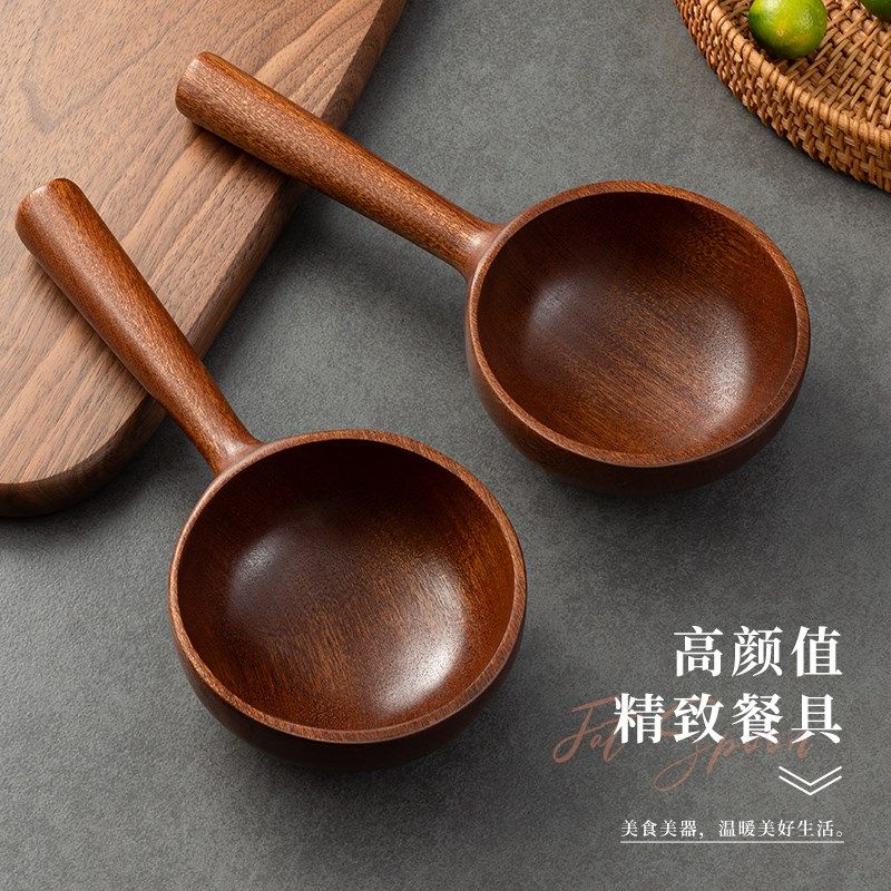 极速日式大号榉木碗o成人水瓢木头碗手柄木质水果沙拉碗泡菜碗餐,餐饮具,碗,淘宝优惠券,粉丝福利购,淘宝优惠卷