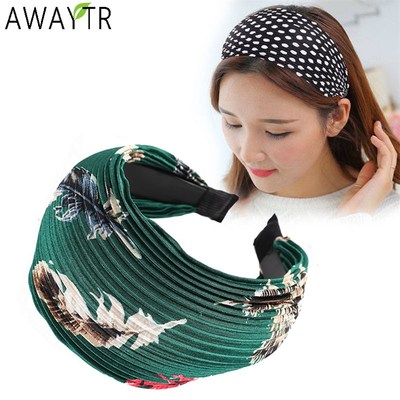 极速Wiade Hairband Turban Elastic Hook Bands Head Hair Headb