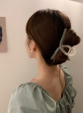极速2021 Korean Fashion Resin Grab Clip LaMrge Acetate Hair