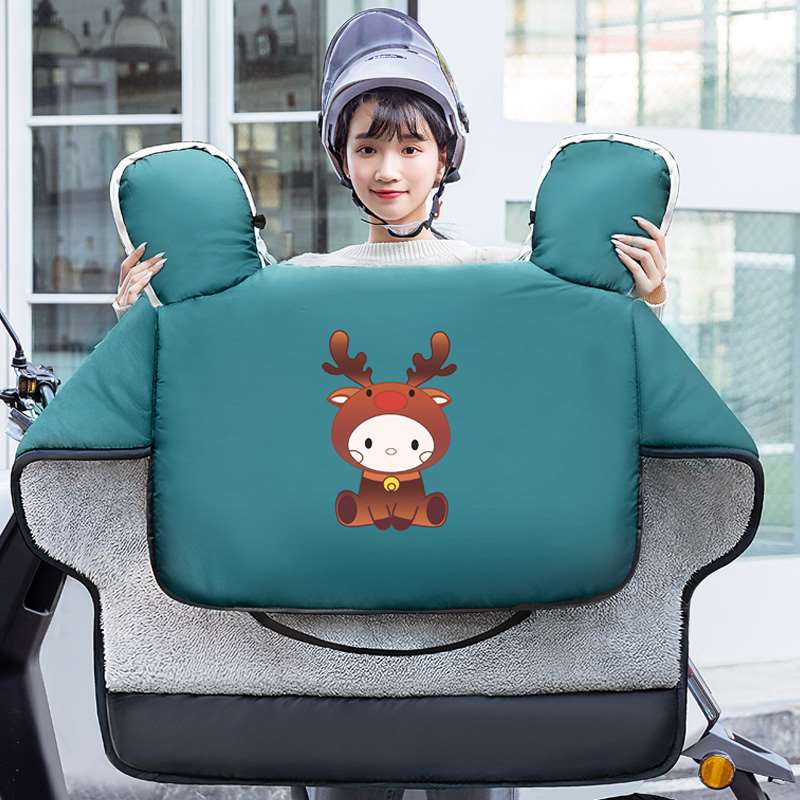 极速电动车挡风h被冬季款加绒加厚神器风挡电瓶电车防水小型防风