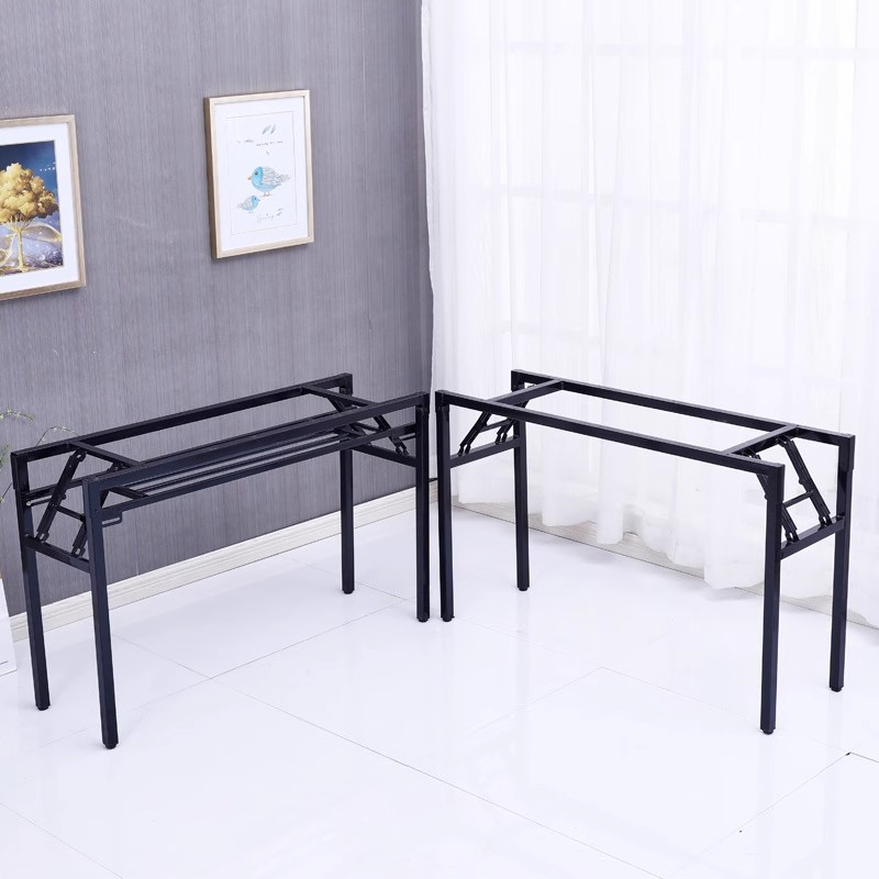 极速简易折叠桌腿加厚铁架子便携学习书桌脚活动架办Y公小茶几支