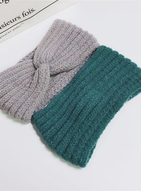极速Winter Warm Headband for Women Woolen KnittingV Headband