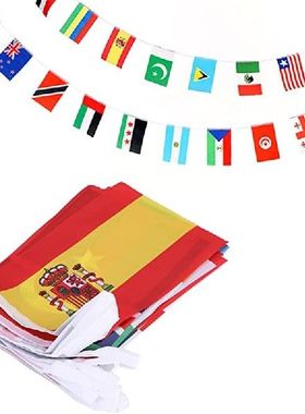 极速100 Countries String Flag, InternaItional Bunting Pennan