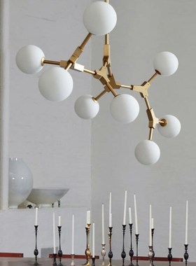 极速Modern Nordic Molecular Chandelier LivMing Room Decor Ce