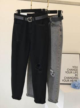 极速5XL Plugs Size Retro Setwear Women Straight Hole Denim R