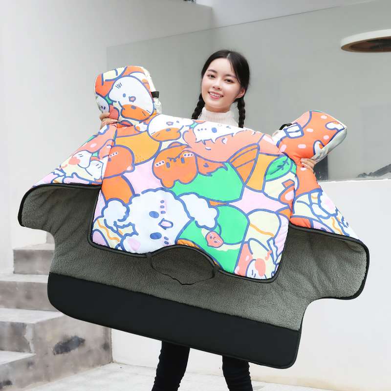 极速电瓶机车防寒防水秋冬季挡风罩电动车挡腿加绒加W厚防风挡风