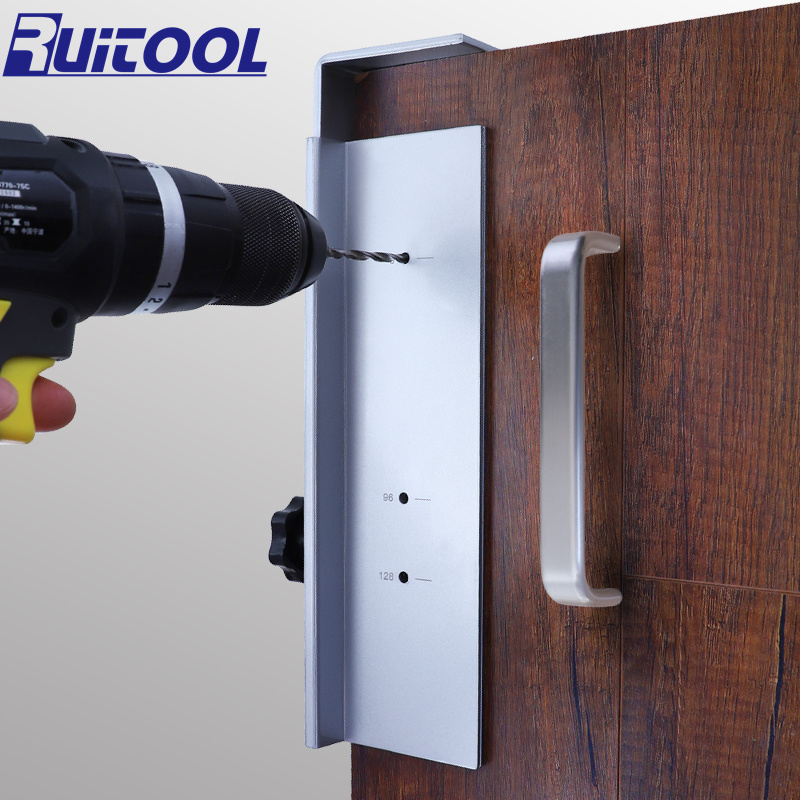 极速木工柜门把手钻孔器衣整w体橱柜门把手打孔神器铝合金拉手定