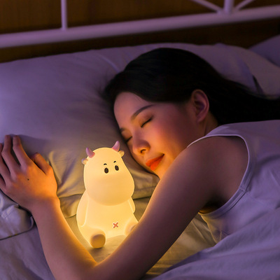 极速Dull cow night lamp Baomxa sleeps at ease at night, prot