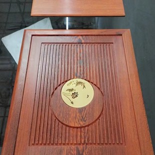 茶台茶桌配件茶具大理石玻z璃茶几沥水盘家用新中式 速发新品 不锈