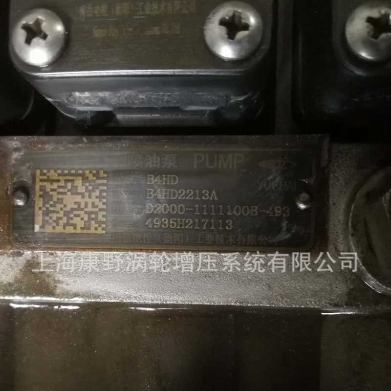 喷油泵B4HD2213A3 D2000和B4HD D8Y00-1111100B-493 B4HD2213T3D3