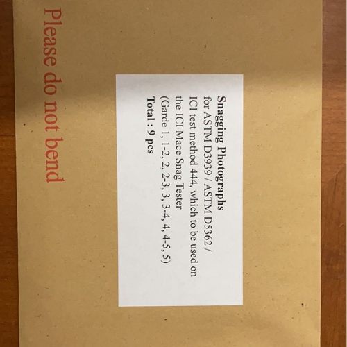 ASTMD3939勾丝样照GBT11047织物钉锤勾丝样照五级九等起球图卡