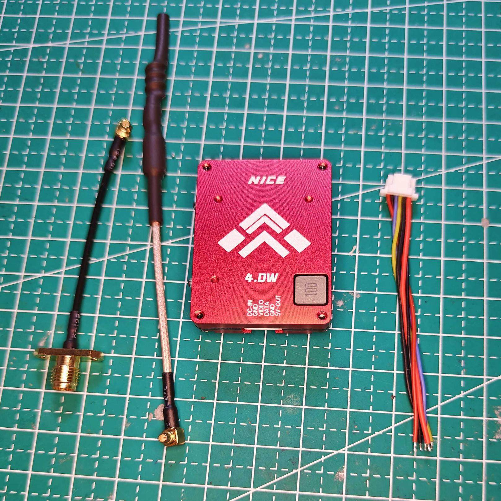 耐斯图传4W大功率4000MW远距离FPV固定翼远航 5.8G图传发射模块