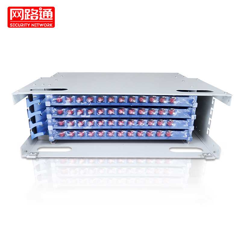 满配48芯ODF光纤配线箱48口FC标准19英寸机架式单元熔纤盘配线架