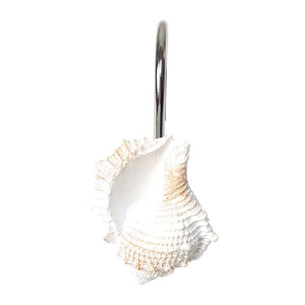 极速12pcs Seashell Shower Curtain HHooks Decorative Home