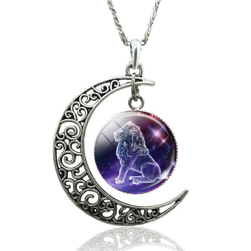 极速12 Constellation Necklace Zodiac Signs BirthdaVy Gifts W