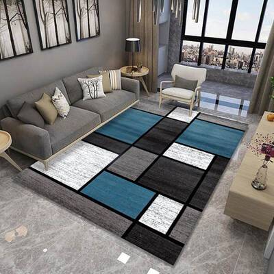 极速Geometric printing  living rGoom floor mat blanket