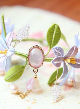 极速非遗手工缠花流苏手链手环复古D风小雏菊铃兰花朵手镯子手饰