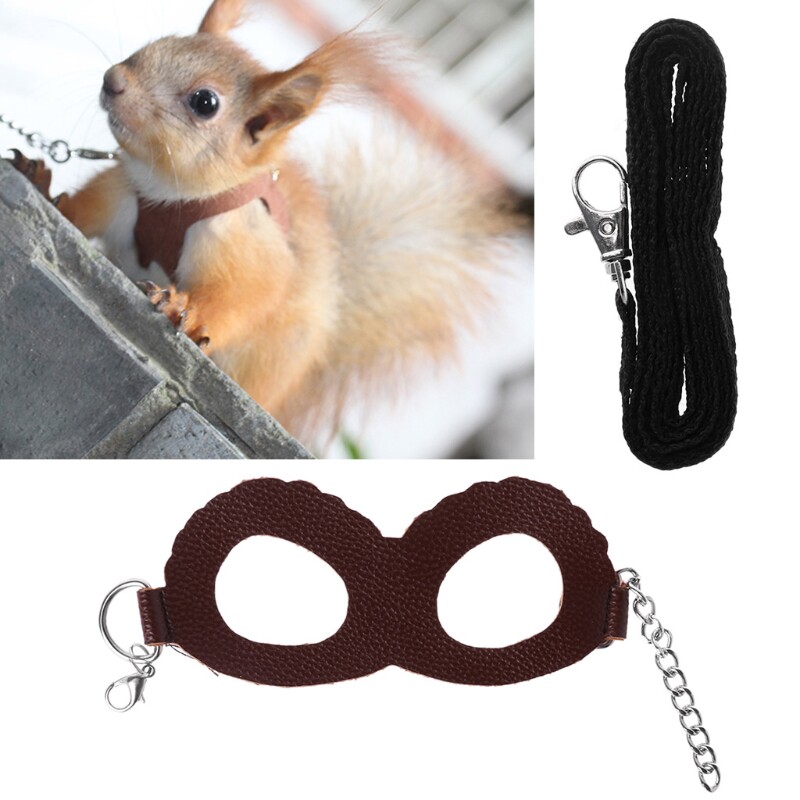 极速Pebt Harness Adjustable Walking Leather Guinea Pig Hamst