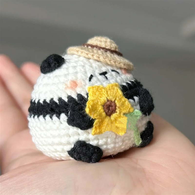 极速手工毛线钩针钩织可爱丑鱼小A猪玩偶DIY材料包钥匙扣挂件自制