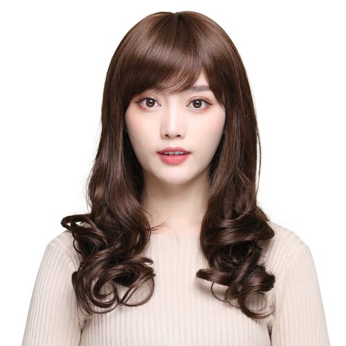 新品假发真e发全真人发女长发自然全头套式长卷发大波浪中长品牌