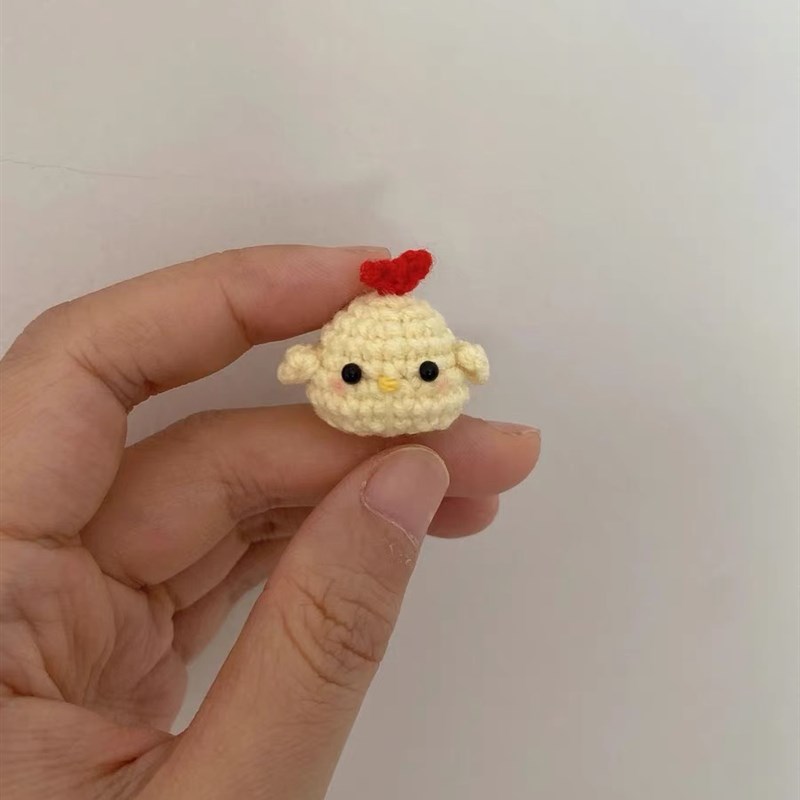 极速小鸡仔挂件毛线手工编织diy钩F针材料包钩织手作玩偶可爱自制