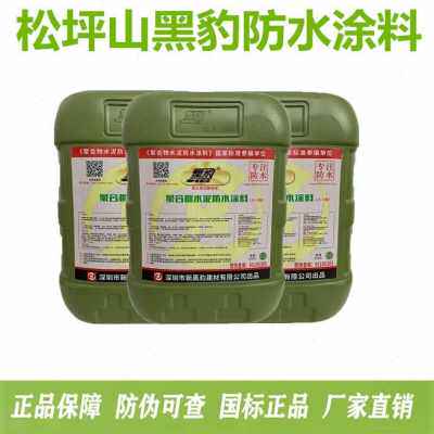 极速新品深圳黑豹防水涂r料屋顶墙面卫生间水池防漏胶M工程js水泥