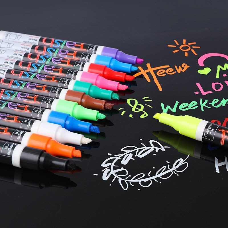 极速12 PCS Seit Liquid Chalk Marker Pens Erasable Multi Colo