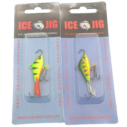 新品1PCS Quality Wintqer Ice Jig 5cm 7.5g Fishing Lure VIB F