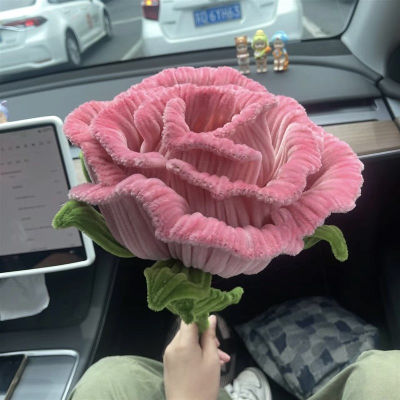 极速手工diy编织花束r玫瑰花扭扭棒材料包毕业生日礼物送女朋友情