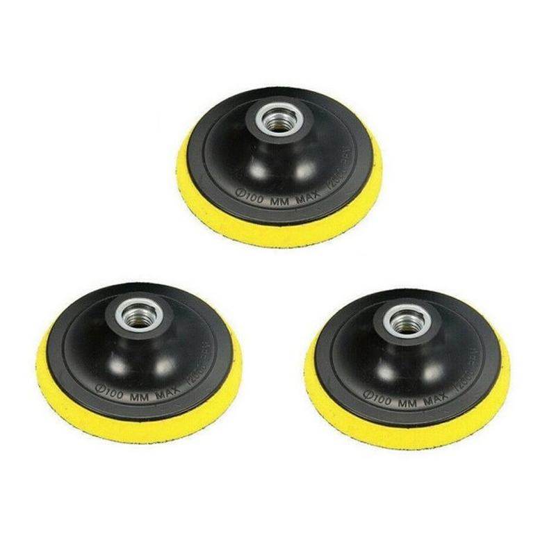 极速3Pcs 4inch 125mm Sanding Disc Backing PNads Hook And Loo