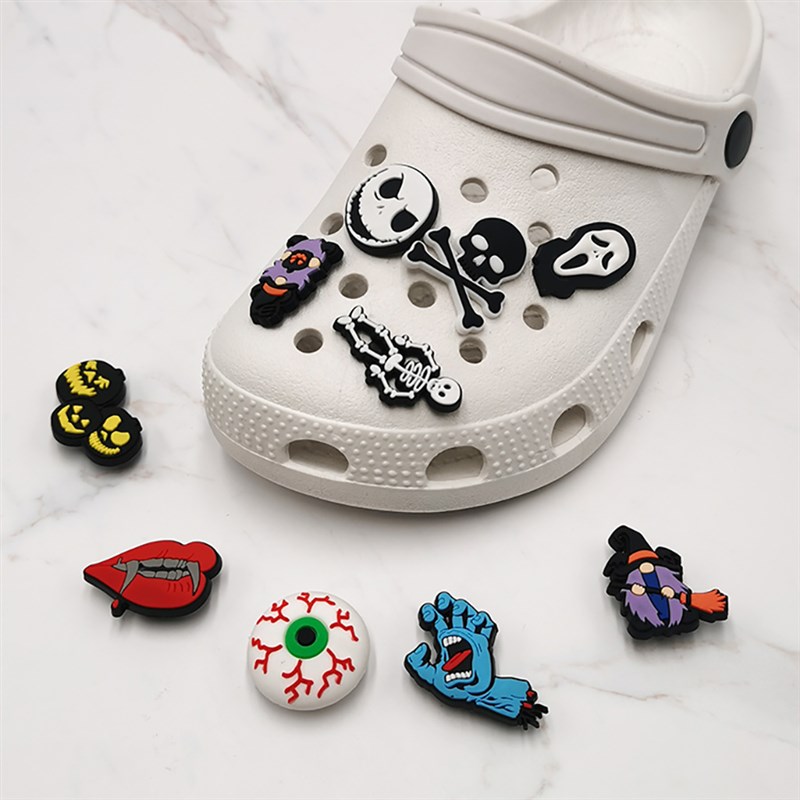 极速1PCS Halloween Horror Series PVC Shoes Charms For D.IY S