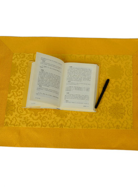 极速藏式供佛桌布佛台布黄色抄经书佛布双层厚包经V布佛经盖布法