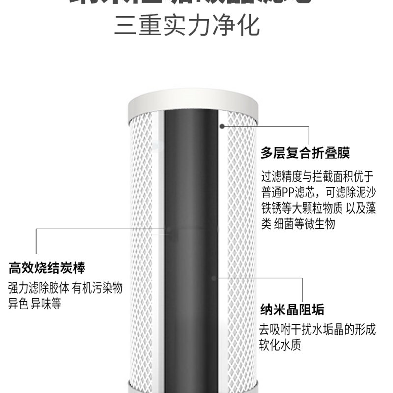 极速前置过滤软水机m家用自来水热水器除水垢碱太阳空气能无盐阻