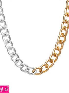极速exaggeration clavircle chain thick chain stitching neckl