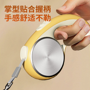 不锈钢自动伸缩狗狗牵引绳遛狗绳子自动可伸缩防挣脱宠物用品
