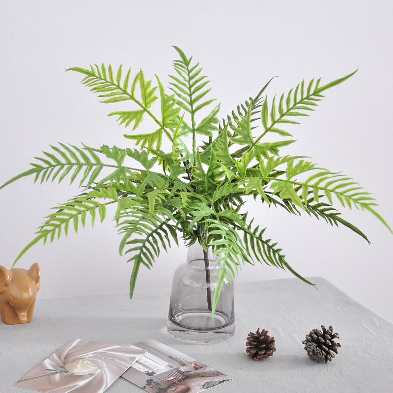 仿真蕨类波斯草蕨草手感软胶凤尾蕨波斯顿蕨造景植物蕨类绿植仿真