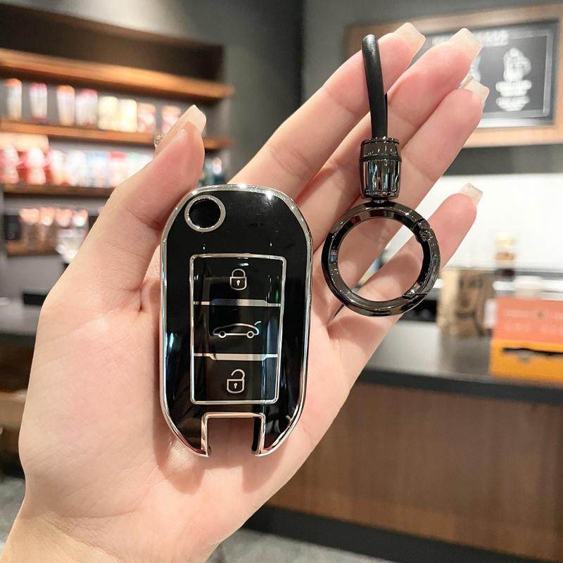 适用雪铁龙新C3L折叠插入式老款爱丽舍C4世嘉C3XR车钥匙包套扣壳